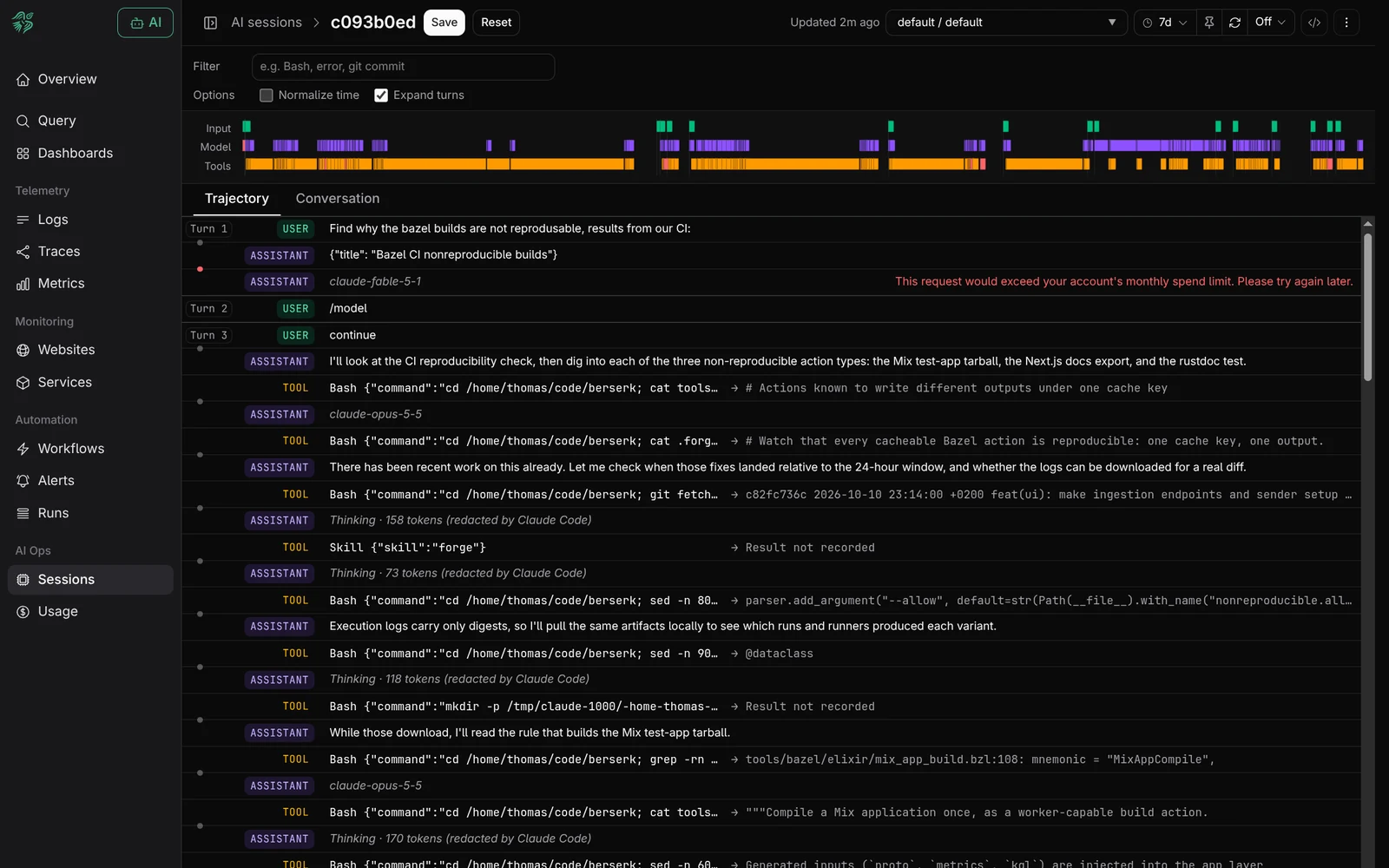 Automate SRE and track agent spend